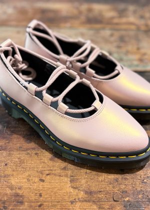Elphie II Powder Pink Iridescent Lace Up Shoe