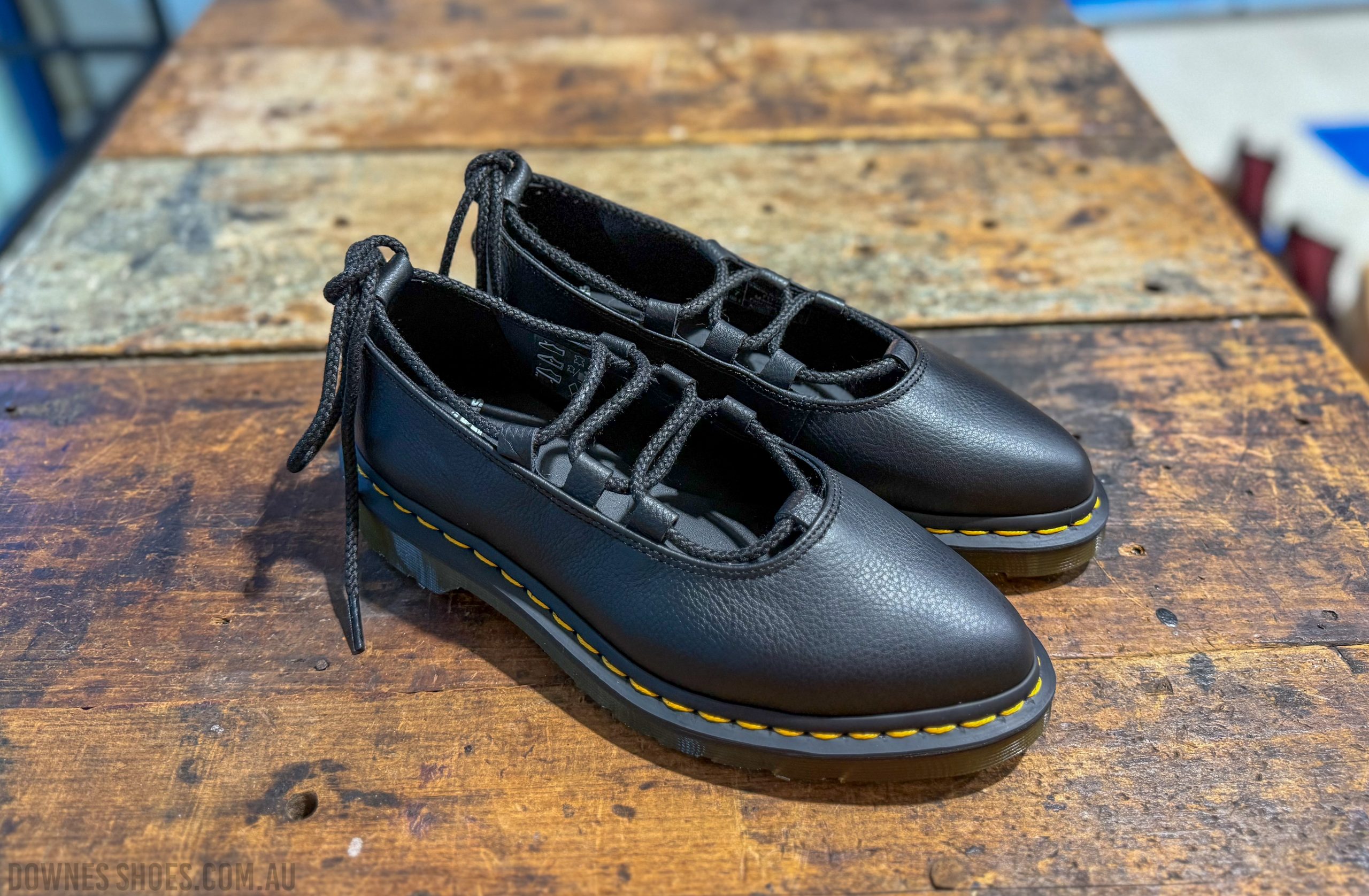 Elphie II Black Virginia Lace Up Shoe
