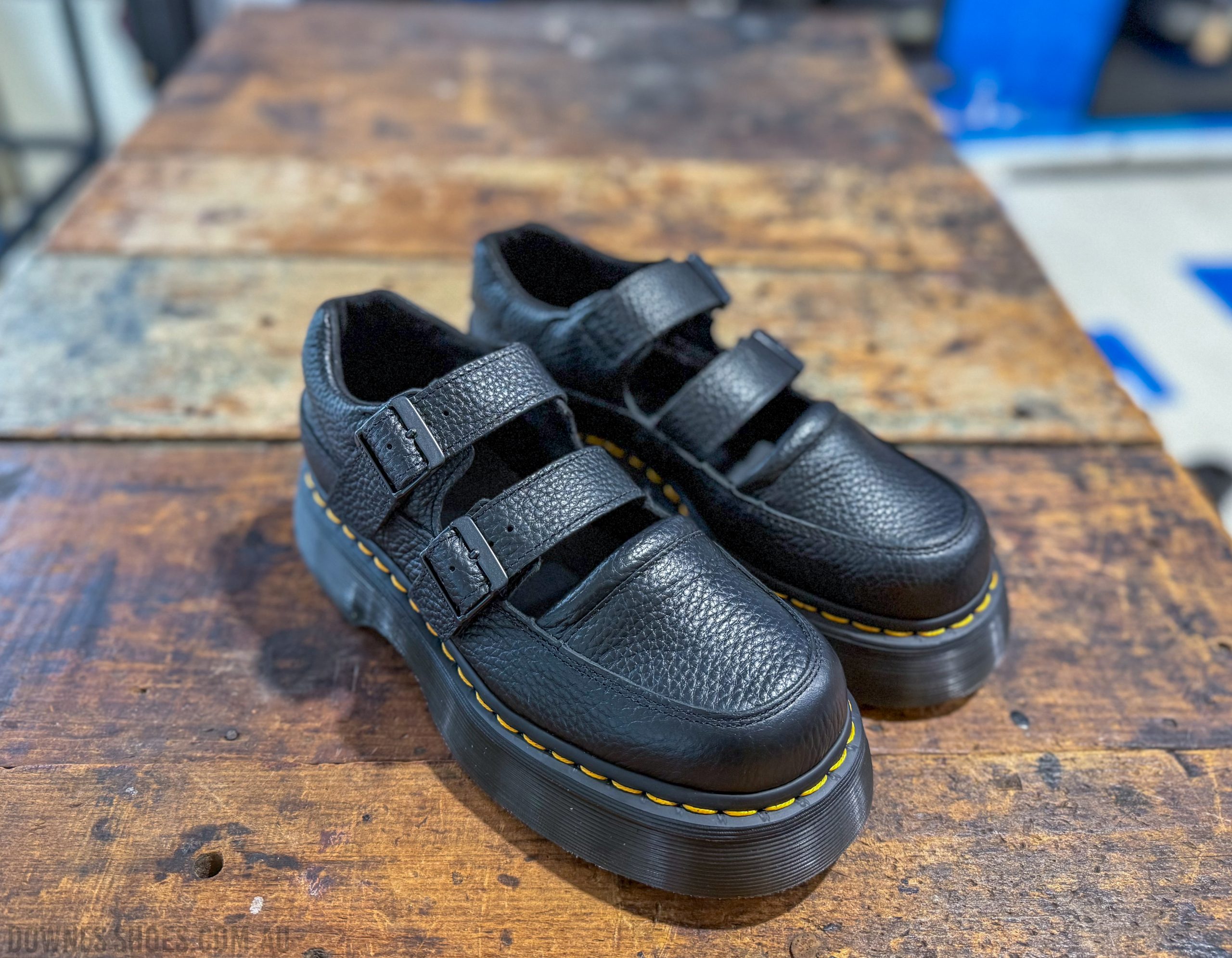 Buzz Black Milled Nappa Mary Jane Shoes