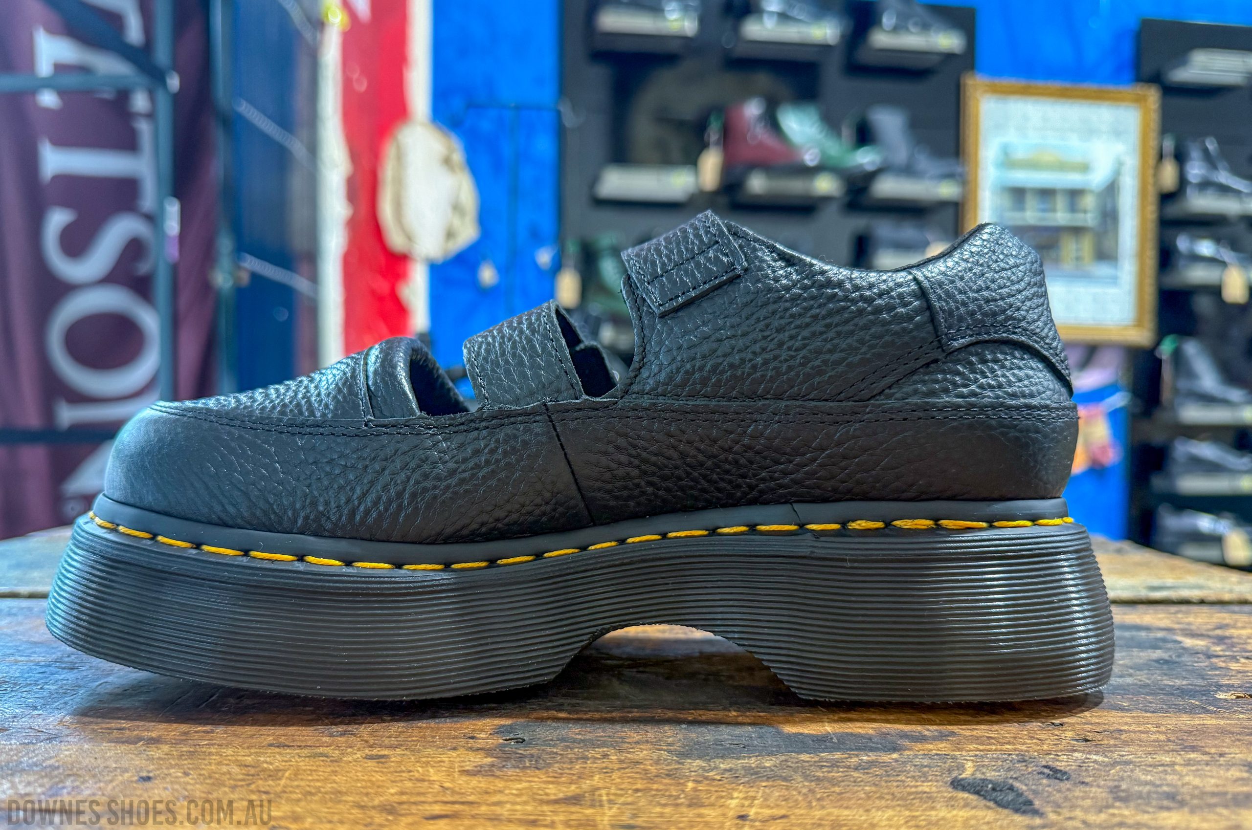 Buzz Black Milled Nappa Mary Jane Shoes