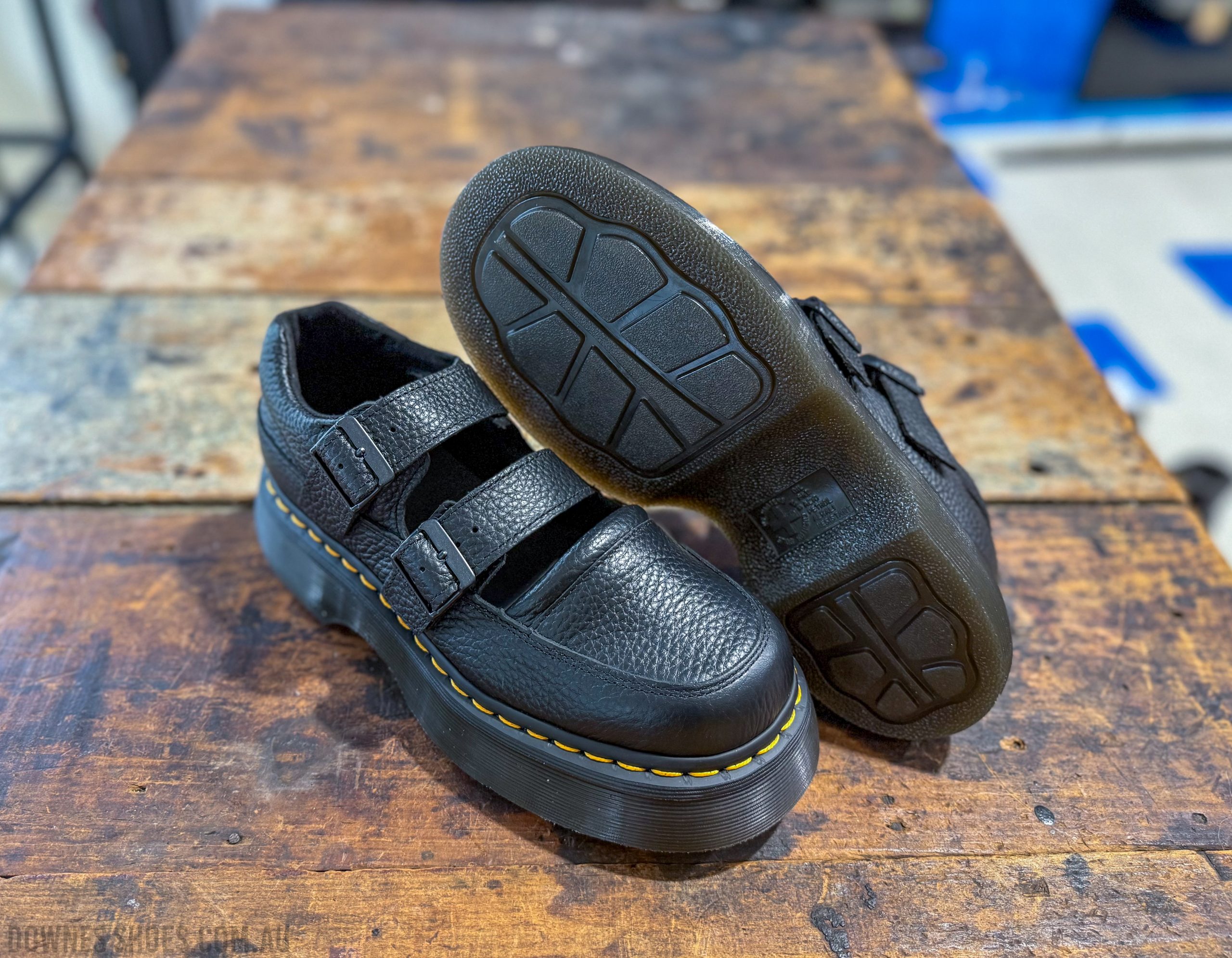 Buzz Black Milled Nappa Mary Jane Shoes