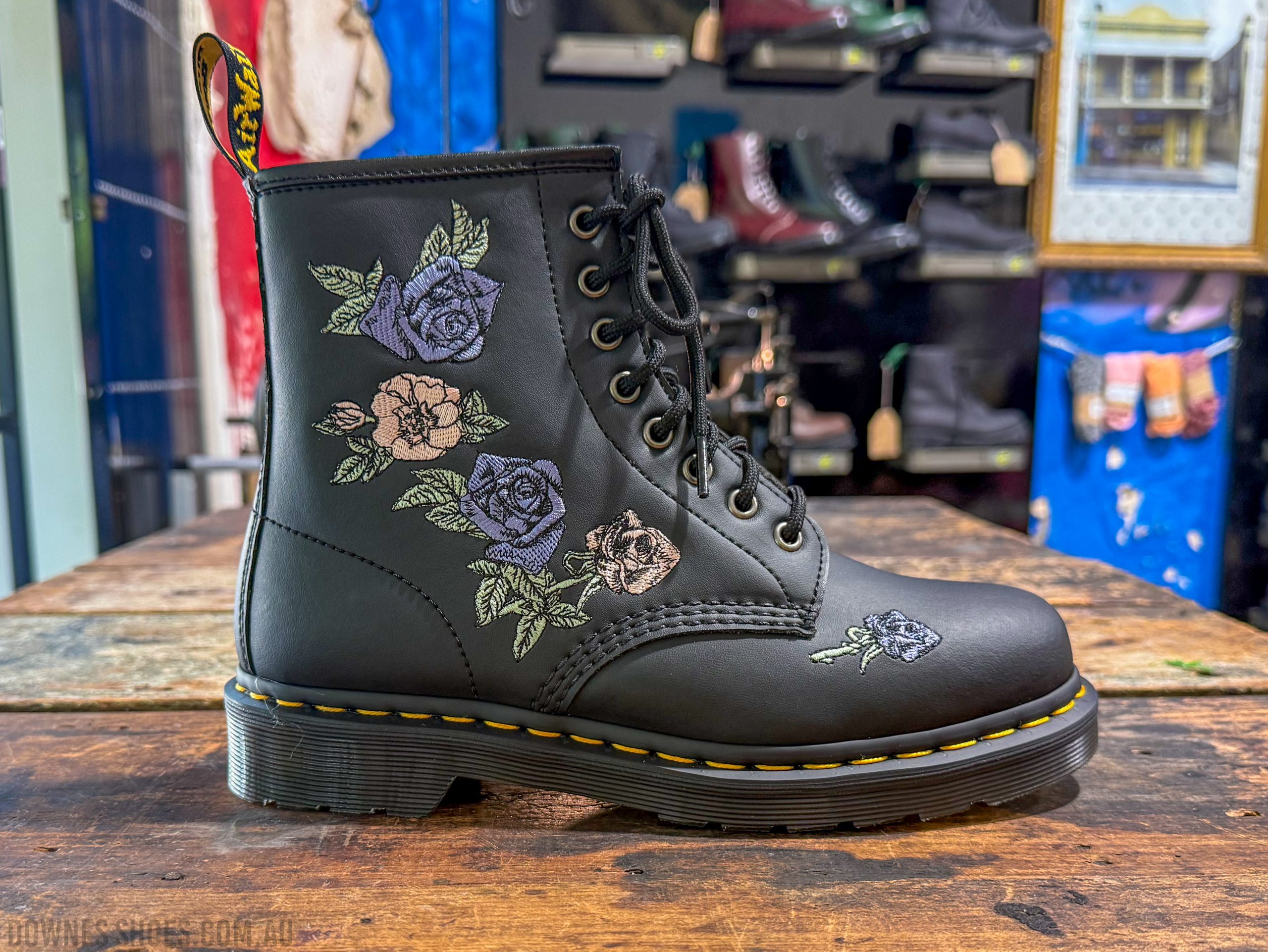 1460 Vonda Floral Reclaimed Leather Boots