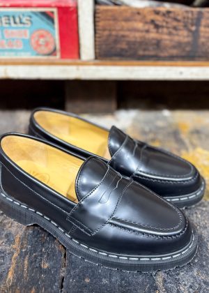 Solovair Penny Loafer Black Hi-Shine