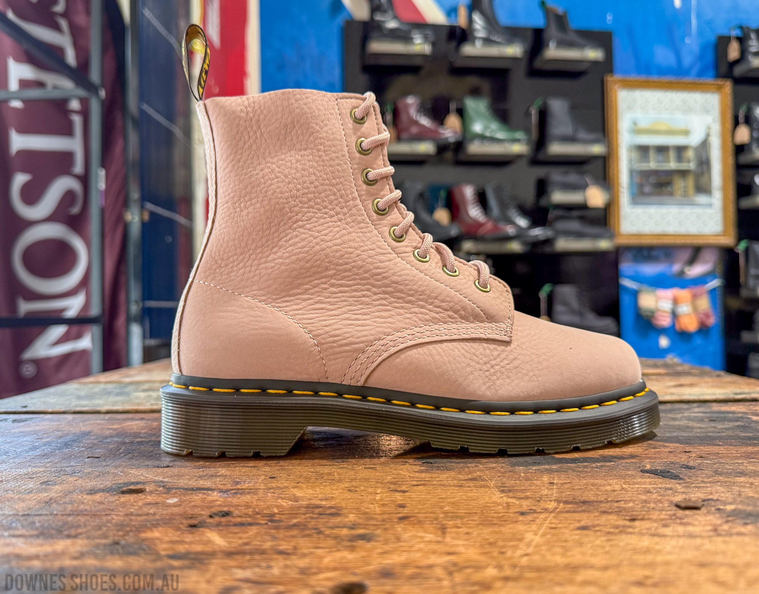 Dr Martens Nubuck 1460 Milled Nubuck Leather Lace Up Boots