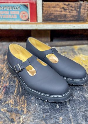 Solovair Mary Jane Black Greasy