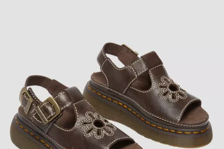 Dr Martens★DUNNET FLOWER サンダル★KELP BROWN Dunnet Flower Kelp Brown Rogue Sandal — Downes