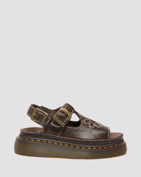 Dr Martens★DUNNET FLOWER サンダル★KELP BROWN Dunnet Flower Kelp Brown Rogue Sandal — Downes