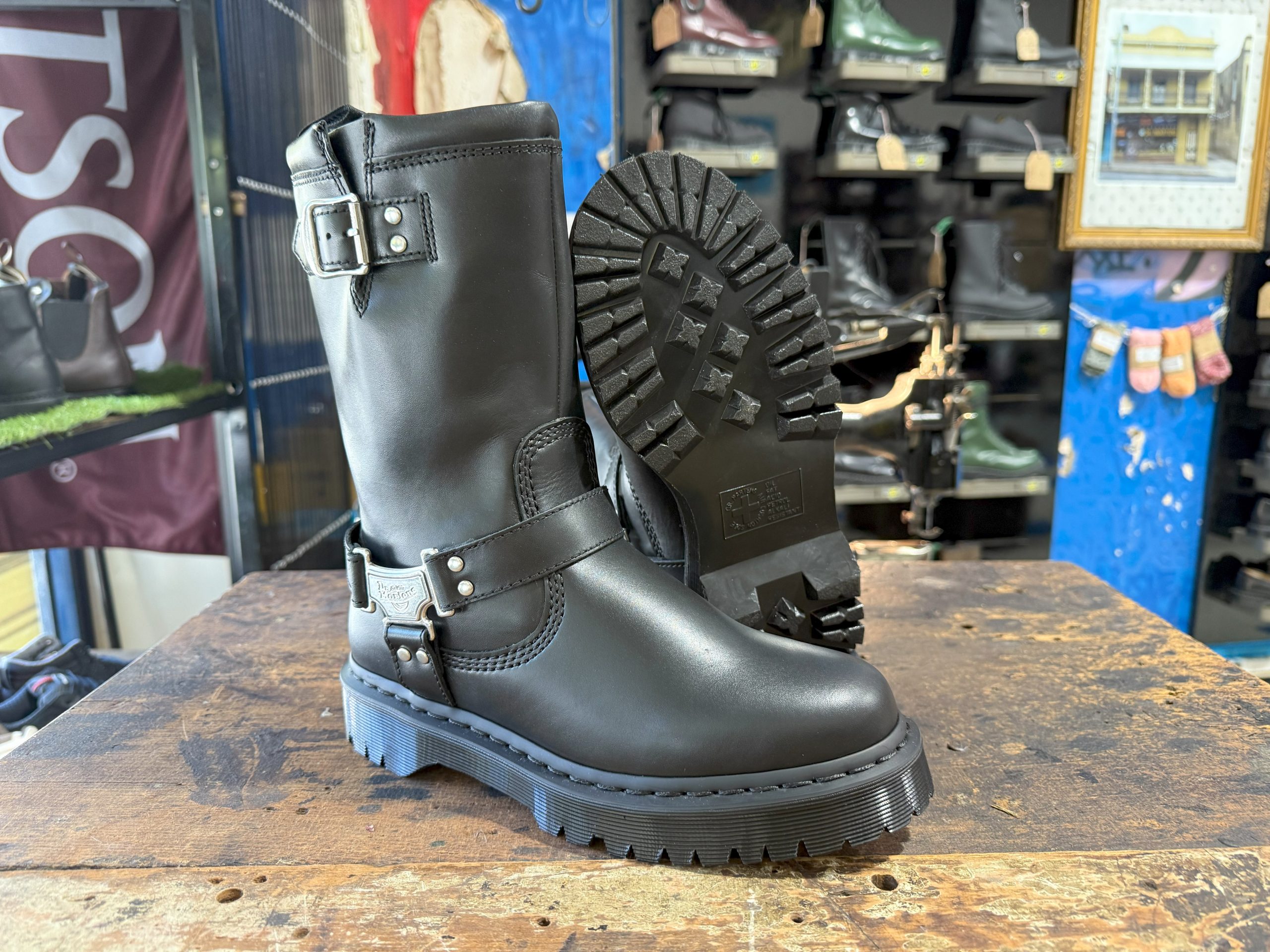 Anistone Hi Black Pull On Boot