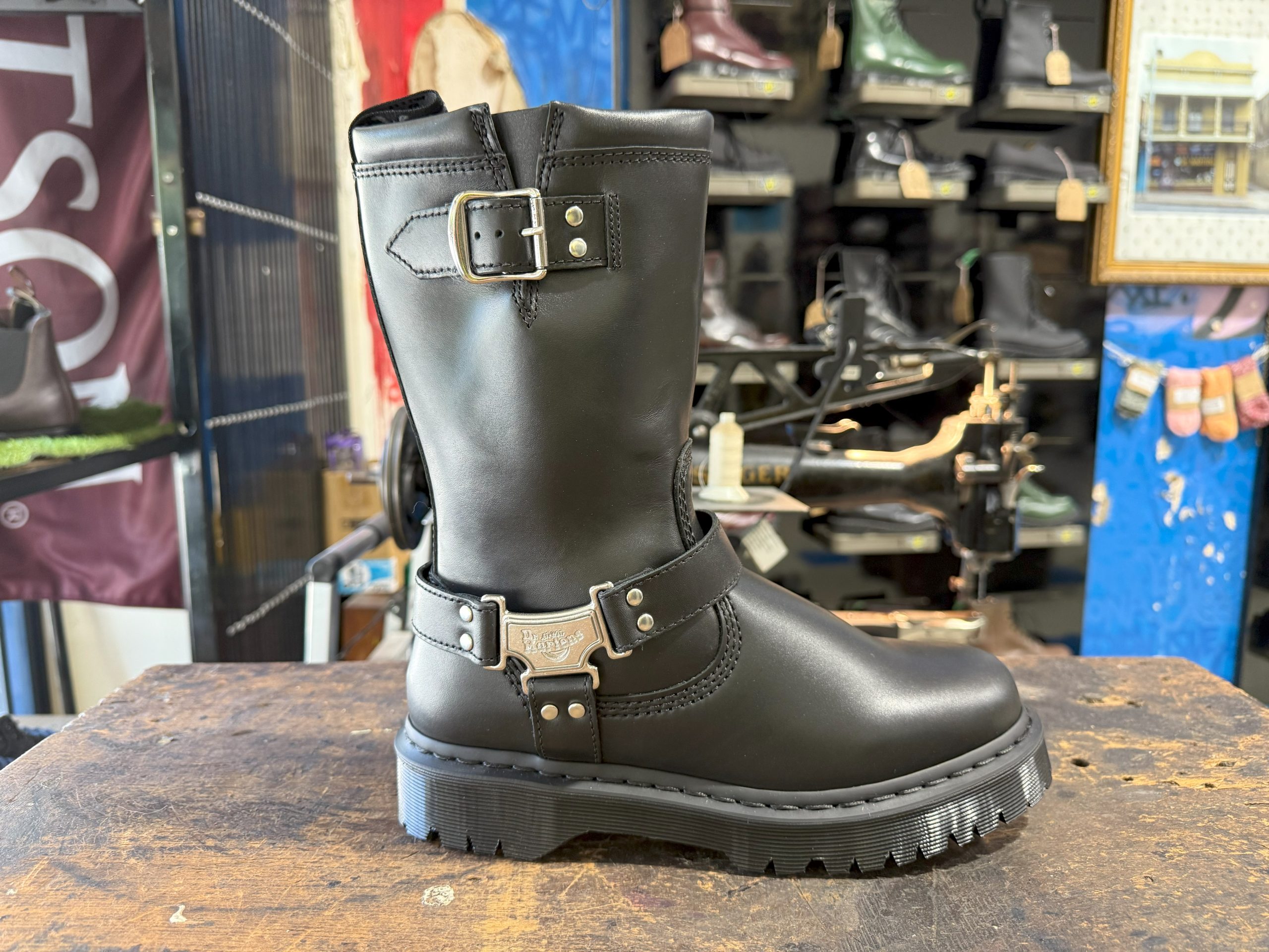 Anistone Hi Black Pull On Boot