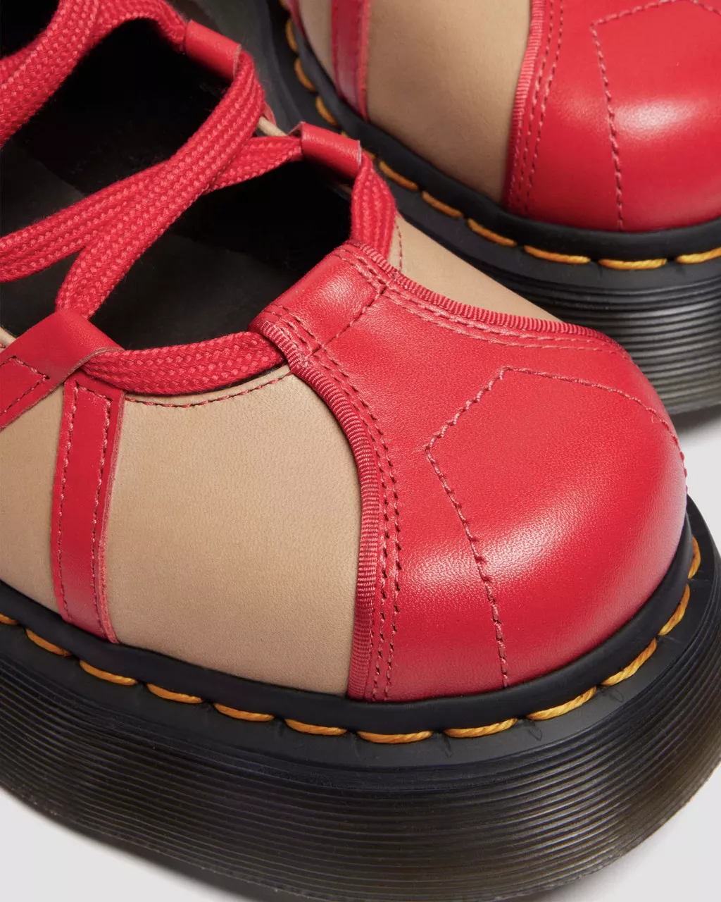 Buzz Ballerina Vibrant Red and Vintage Taupe