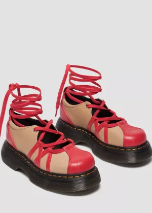 Buzz Ballerina Vibrant Red and Vintage Taupe
