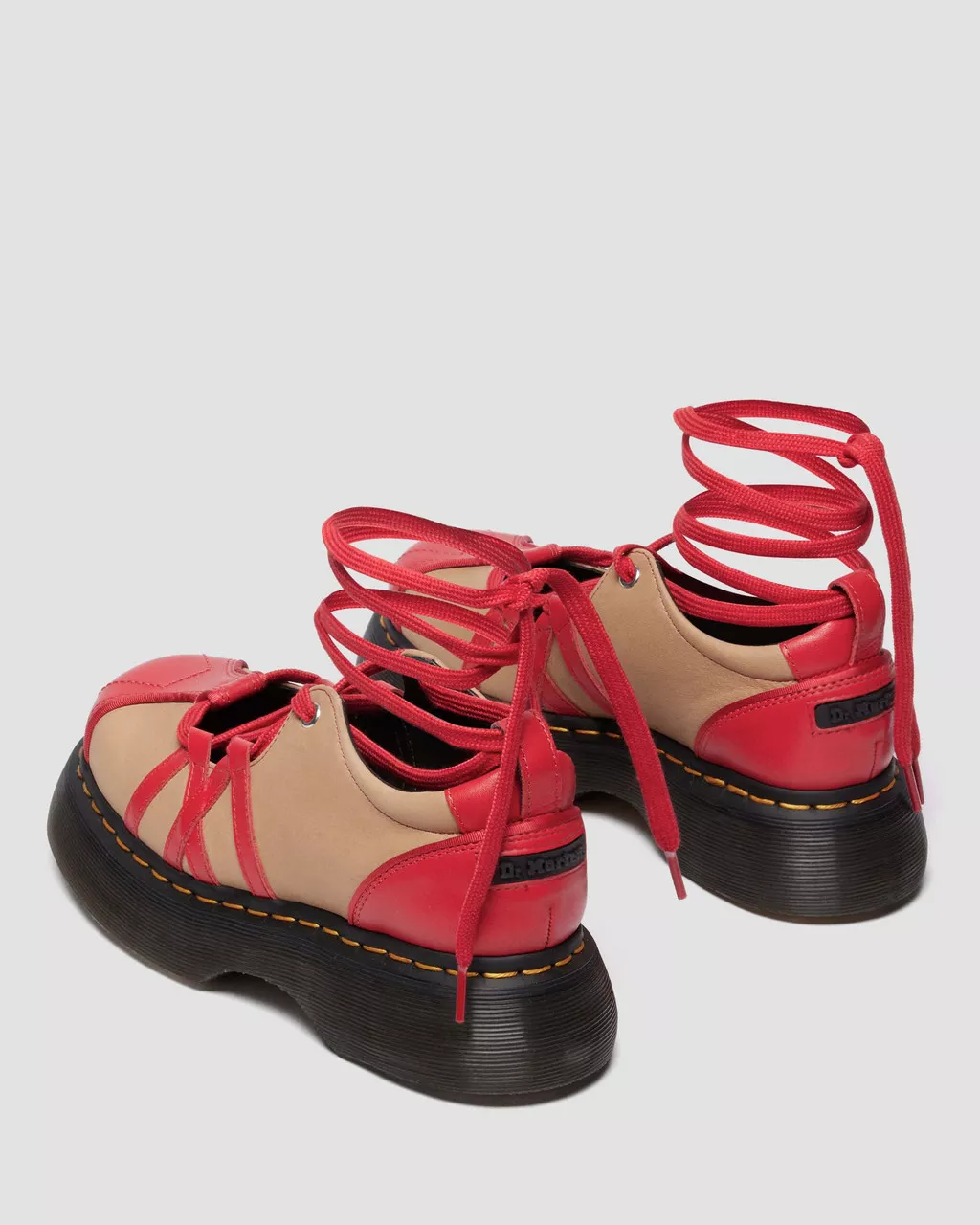 Buzz Ballerina Vibrant Red and Vintage Taupe
