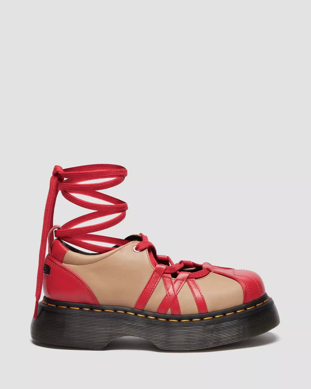 Buzz Ballerina Vibrant Red and Vintage Taupe