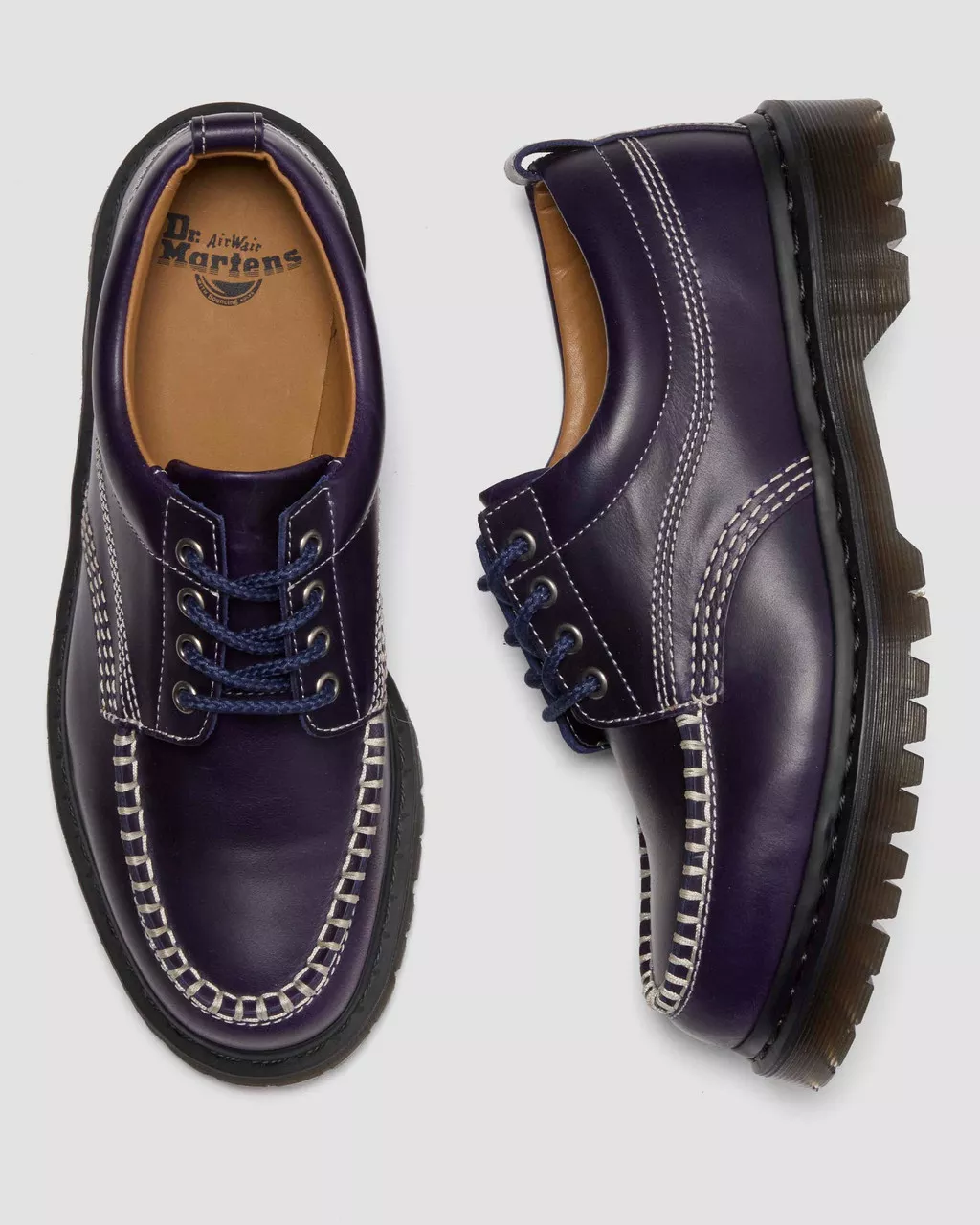 Lowell Midnight Blue Orleans 4 Eye Shoe