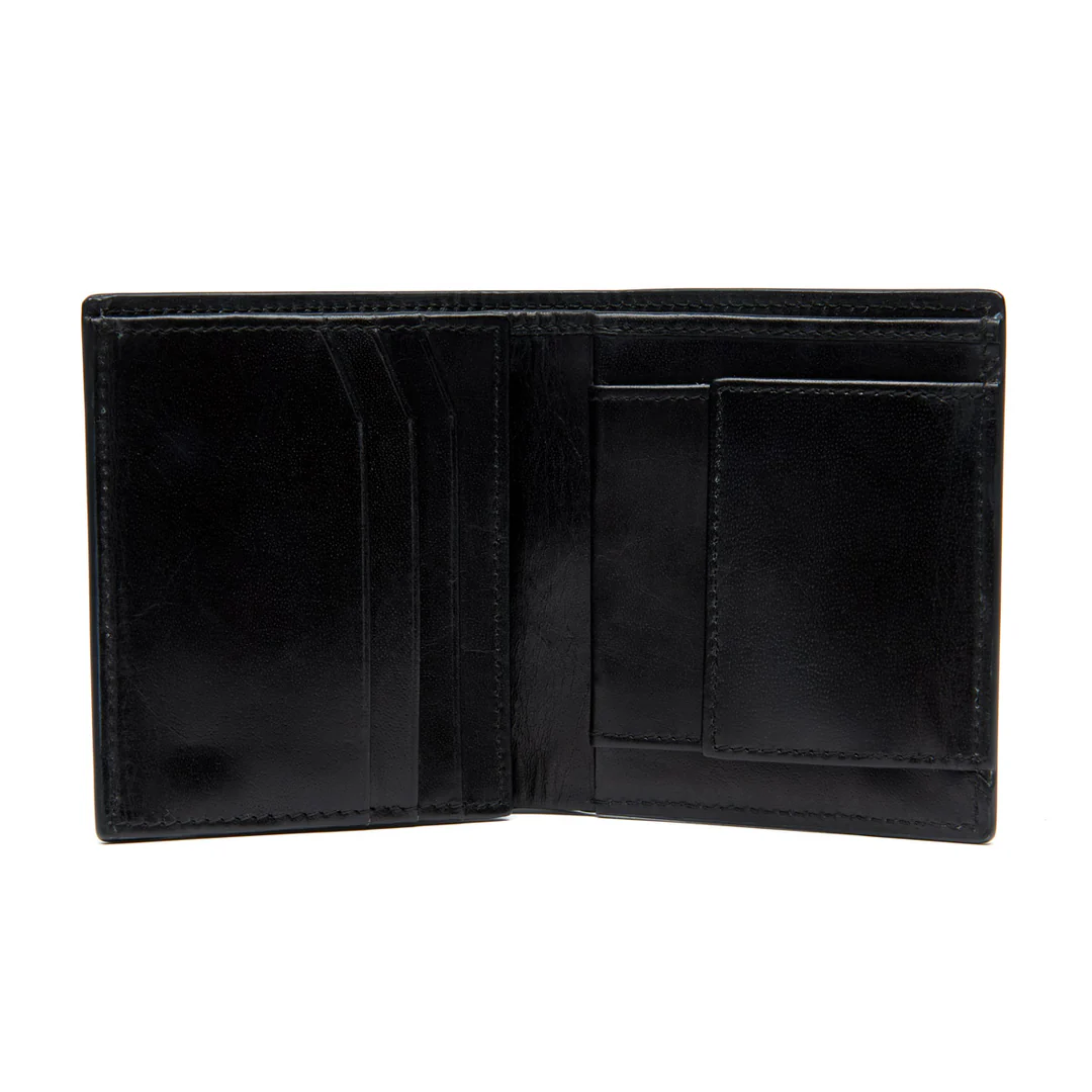 Solovair Bi Fold Wallet Black Greasy