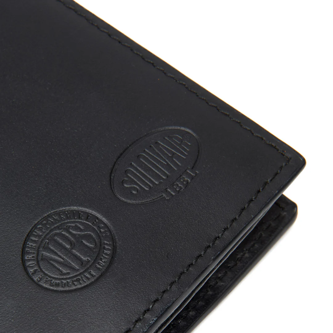 Solovair Bi Fold Wallet Black Greasy