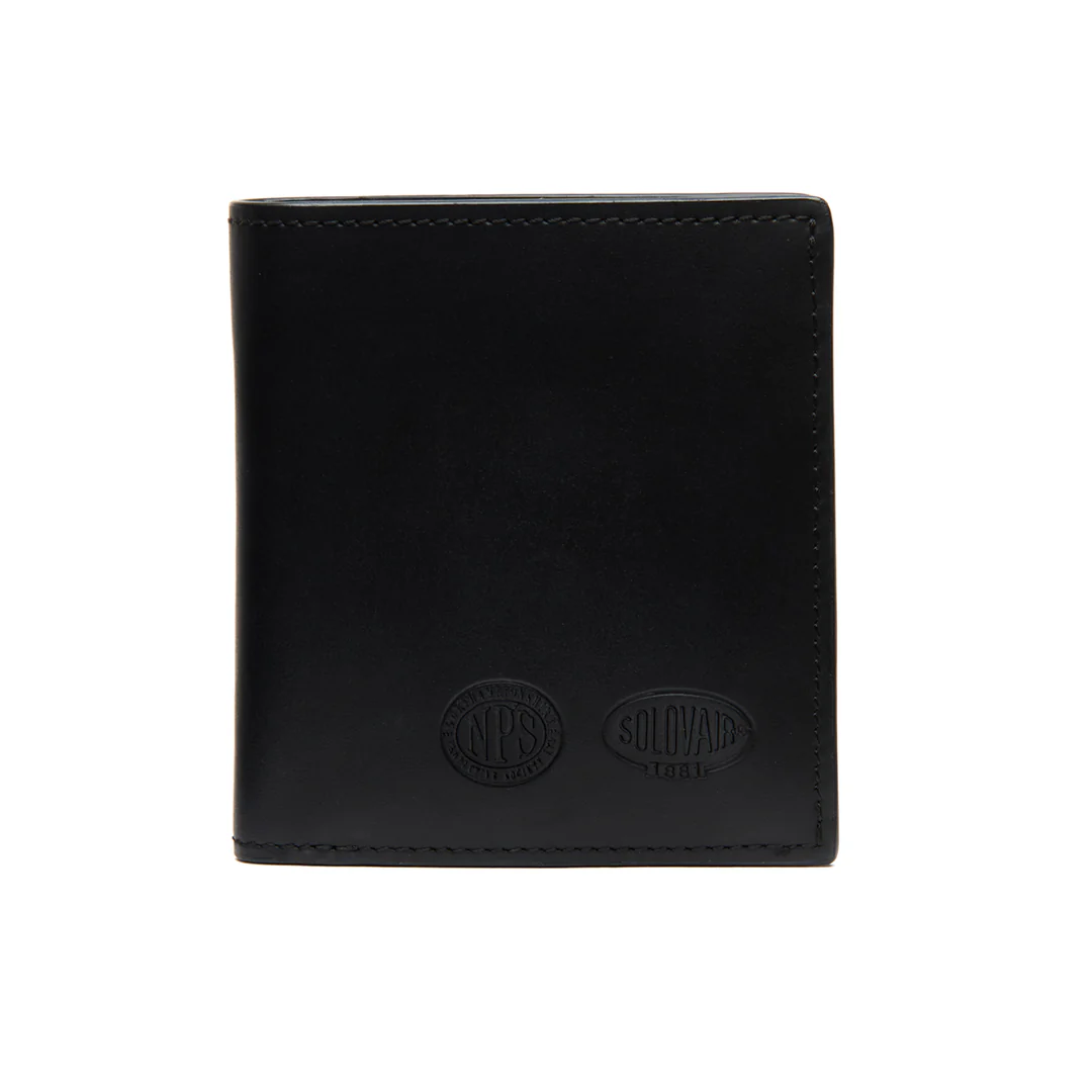 Solovair Bi Fold Wallet Black Greasy