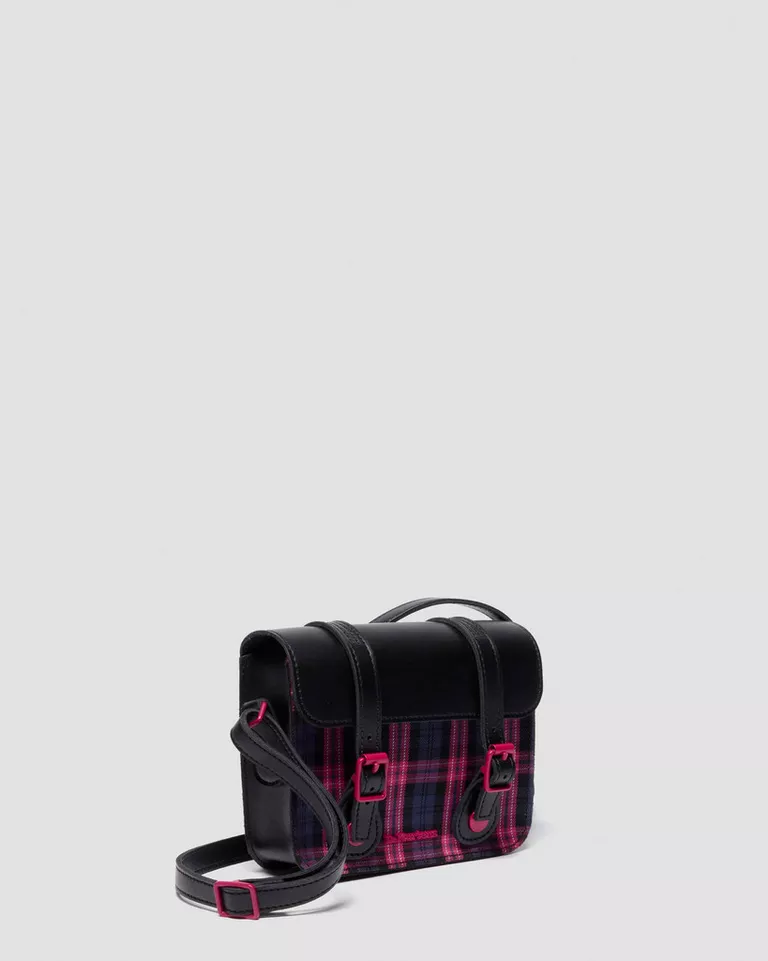 7" Satchel Pink Tartan Satchel