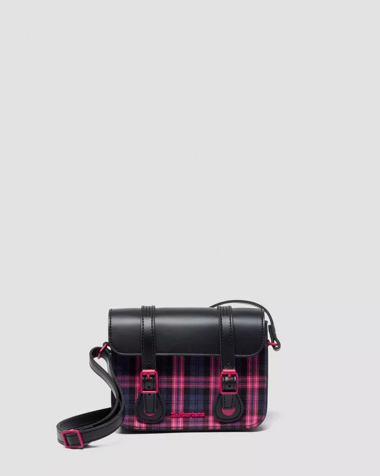 7" Satchel Pink Tartan Satchel