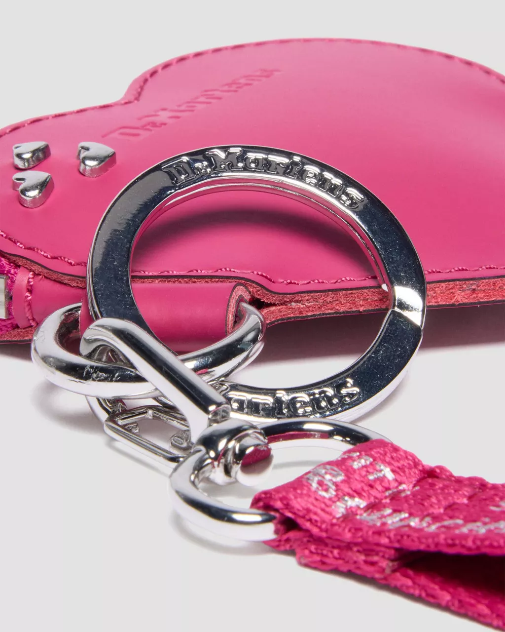 Dr Martens Heart Purse Keyring Fuchsia Pink