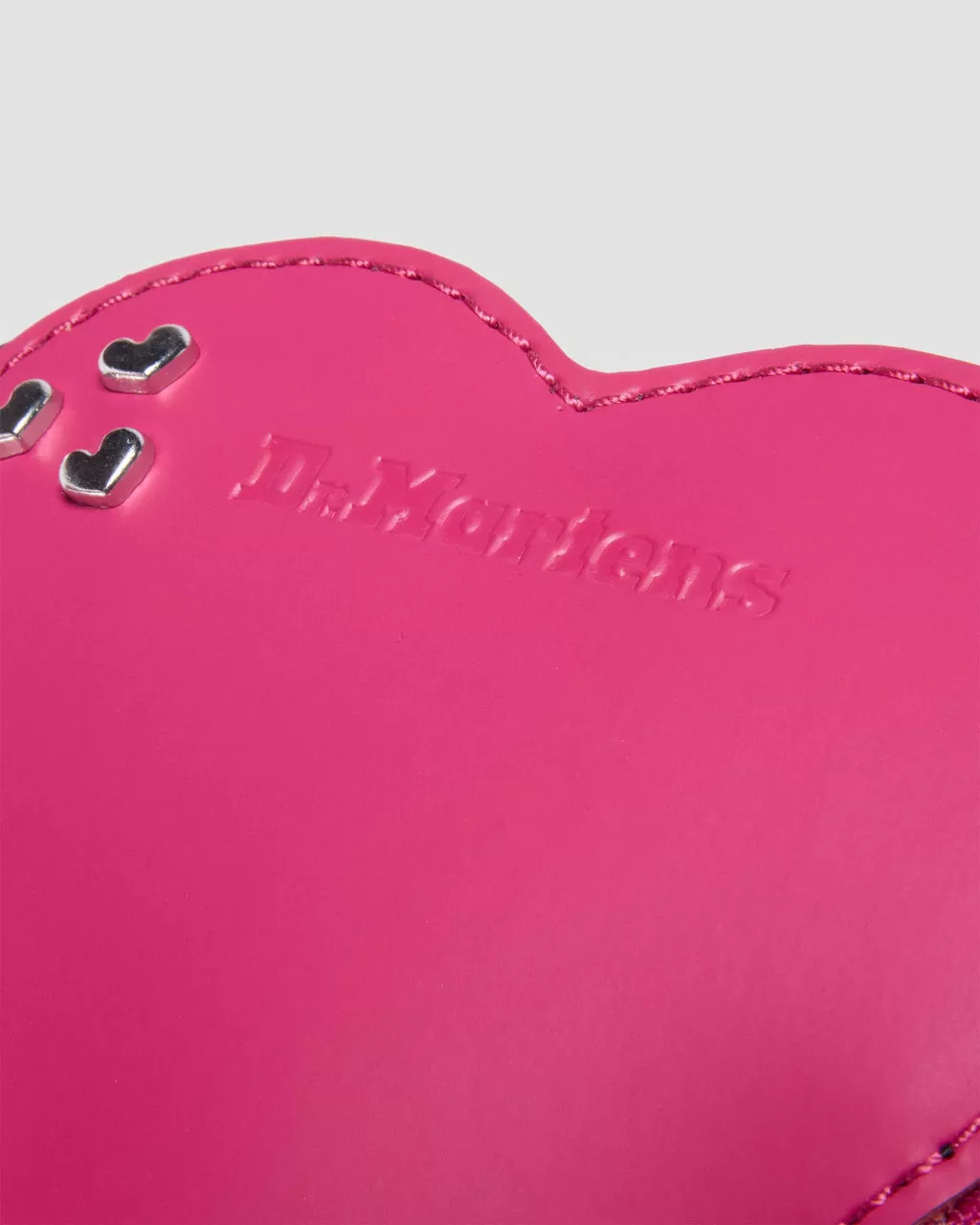 Dr Martens Heart Purse Keyring Fuchsia Pink