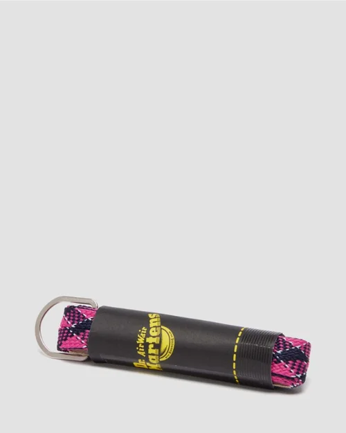 Dr Martens Tartan Woven Flat Laces 140cm Pink