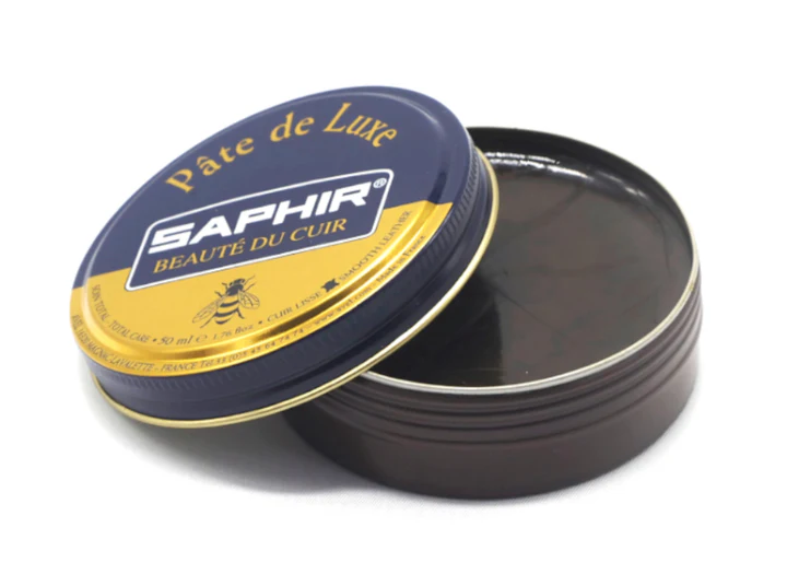 Saphir Pate De Luxe Black Polish 50ml