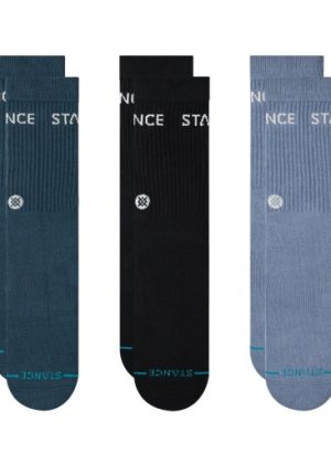 Stance Icon 3 Pack Crew Socks Indigo