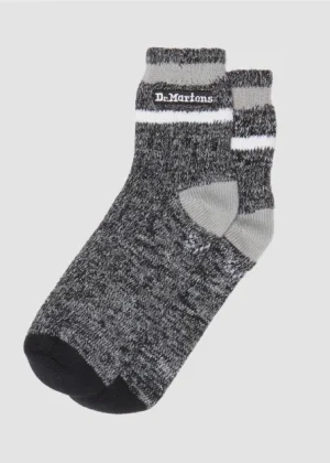 Dr Martens Short Marl Black Socks