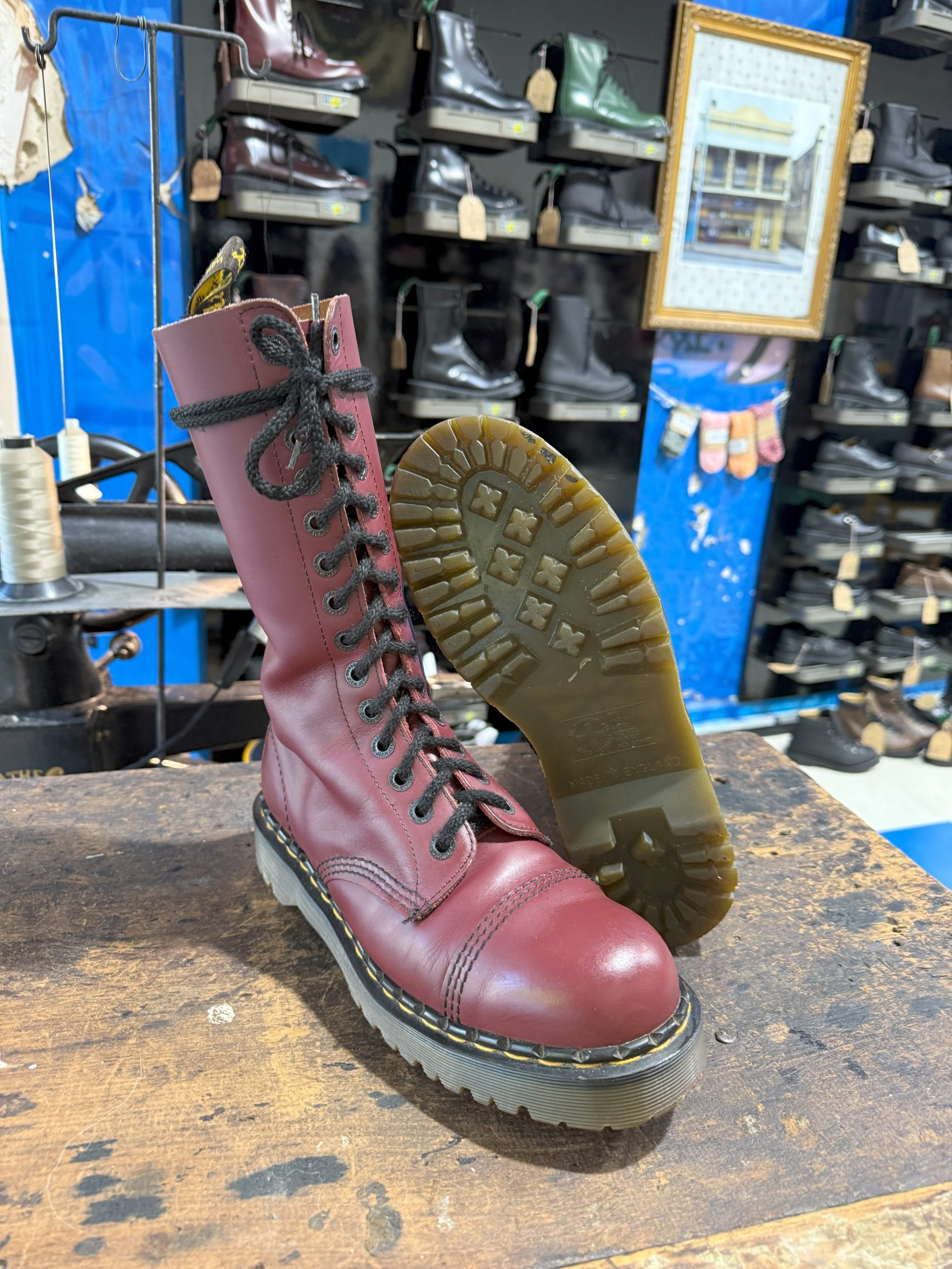 Vintage Dr Martens 1914 Cherry Crazy Bomb