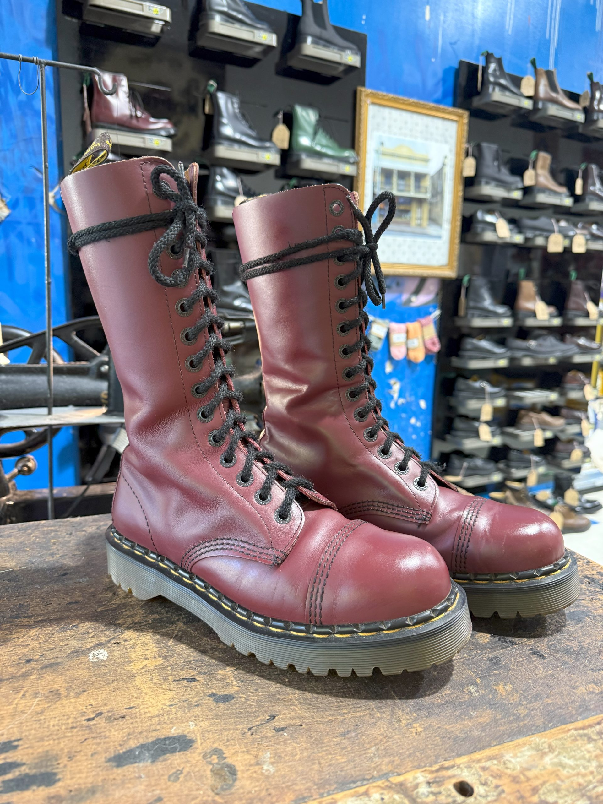 Vintage Dr Martens 1914 Cherry Crazy Bomb — Downes