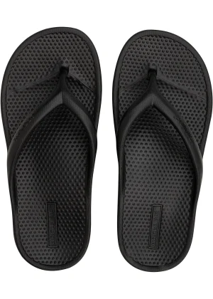 Archline Rebound Orthotic Thongs Black