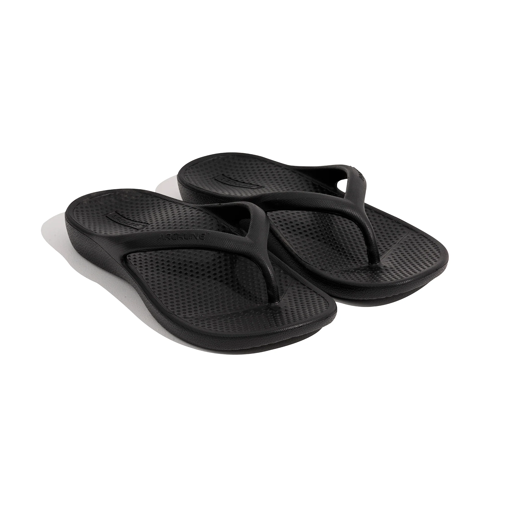 Archline Rebound Orthotic Thongs Black
