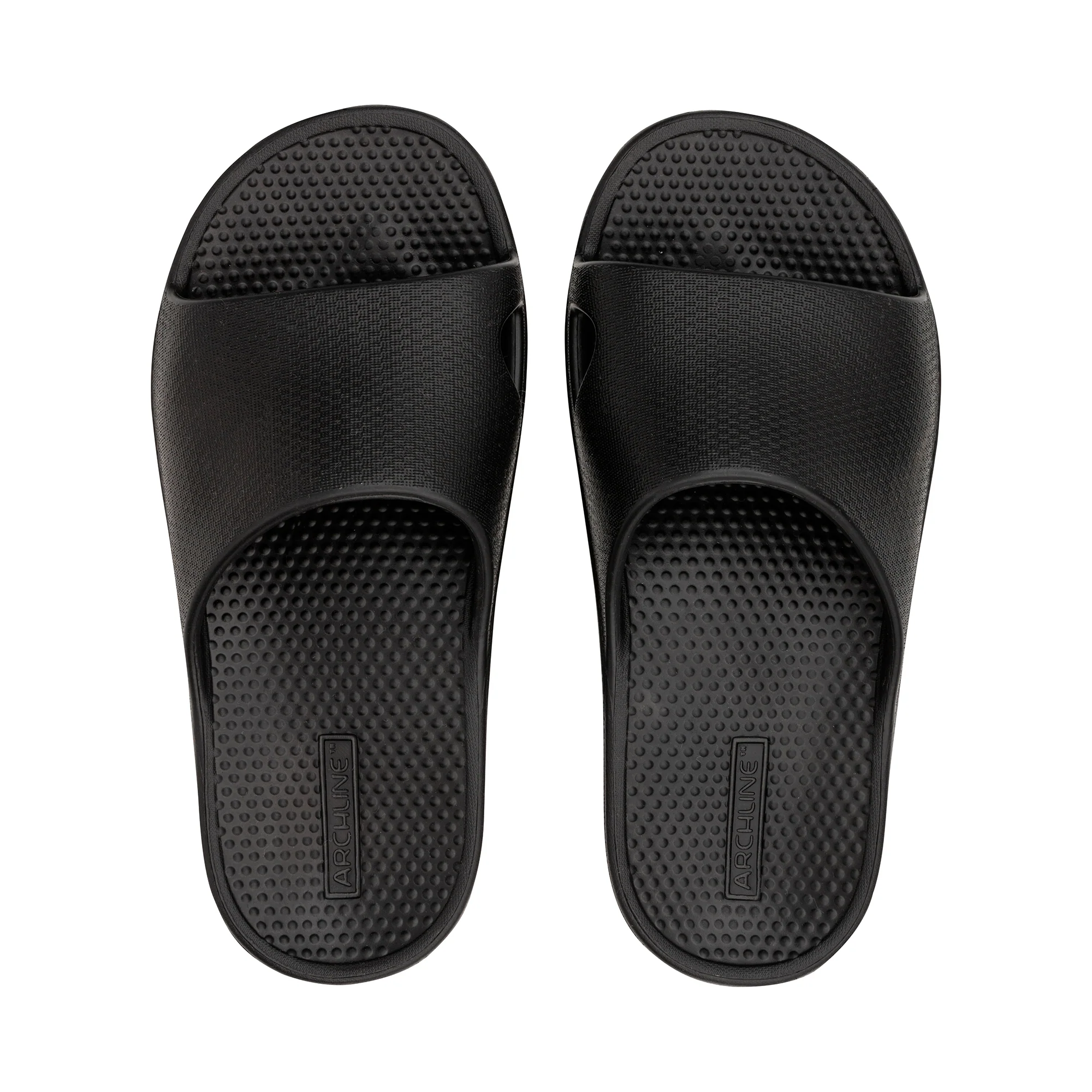 Archline Black Rebound Orthotic Slides