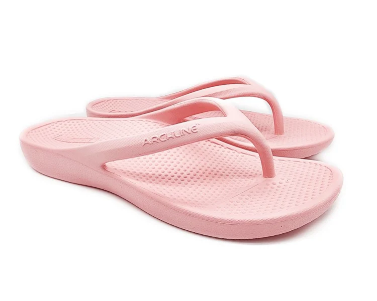 Archline Pink Rebound Orthotic Thongs