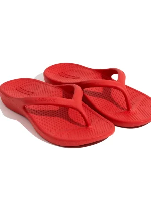 Archline Red Rebound Orthotic Thongs