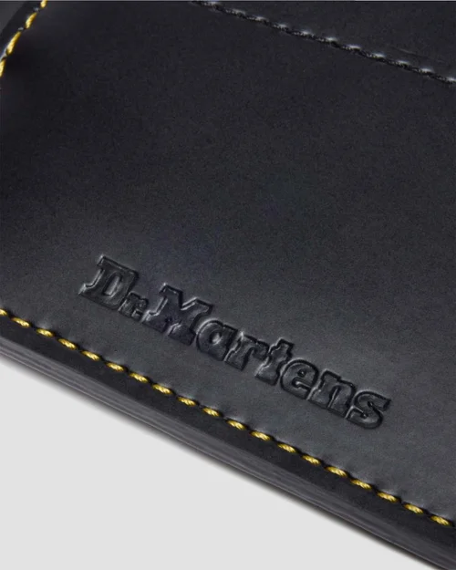 Dr Martens Card Holder Black Smooth Leather