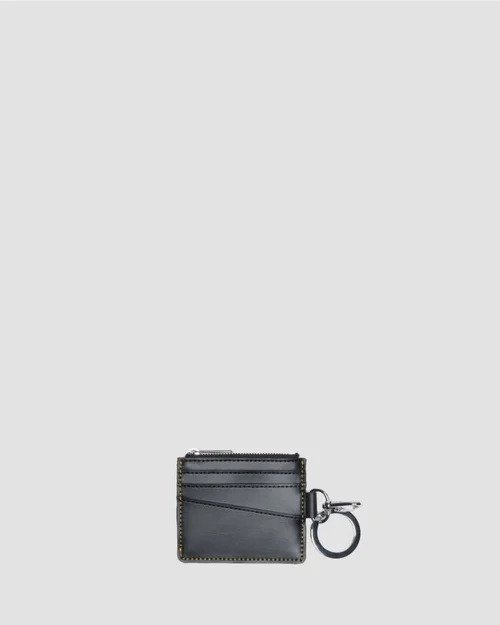 Dr Martens Card Holder Black Smooth Leather
