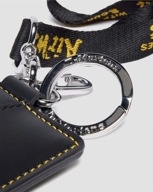 Dr Martens Card Holder Black Smooth Leather
