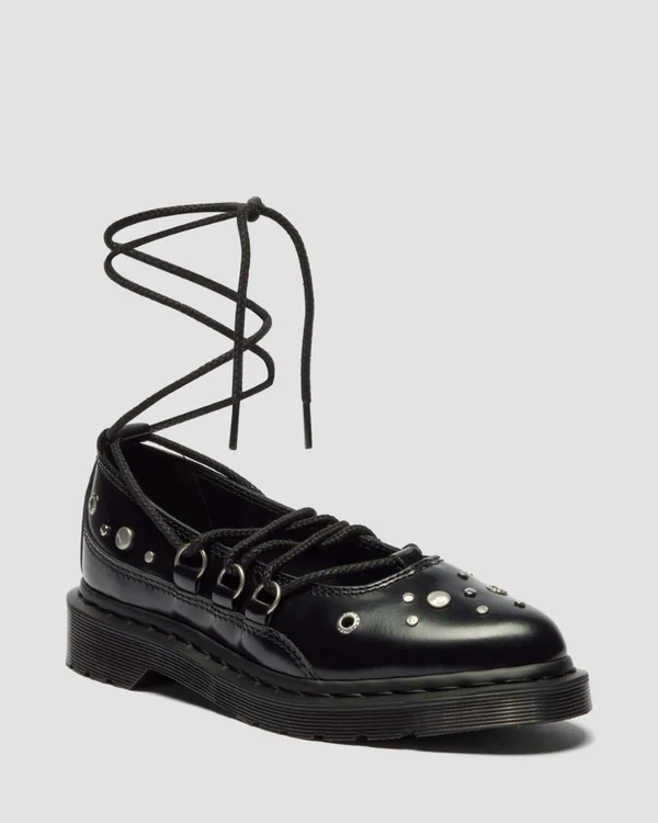 Elphie II Studded Lace Up Ballet Flat