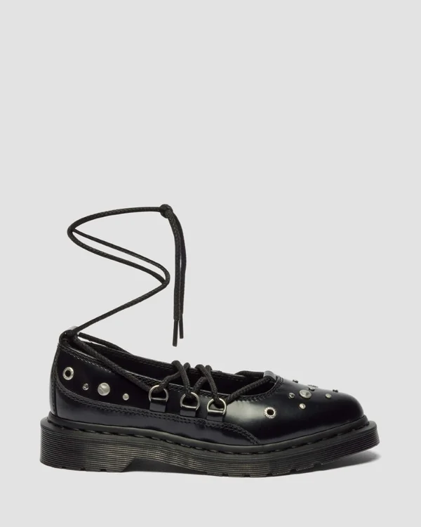 Elphie II Hardware Lace Up Ballet Flat