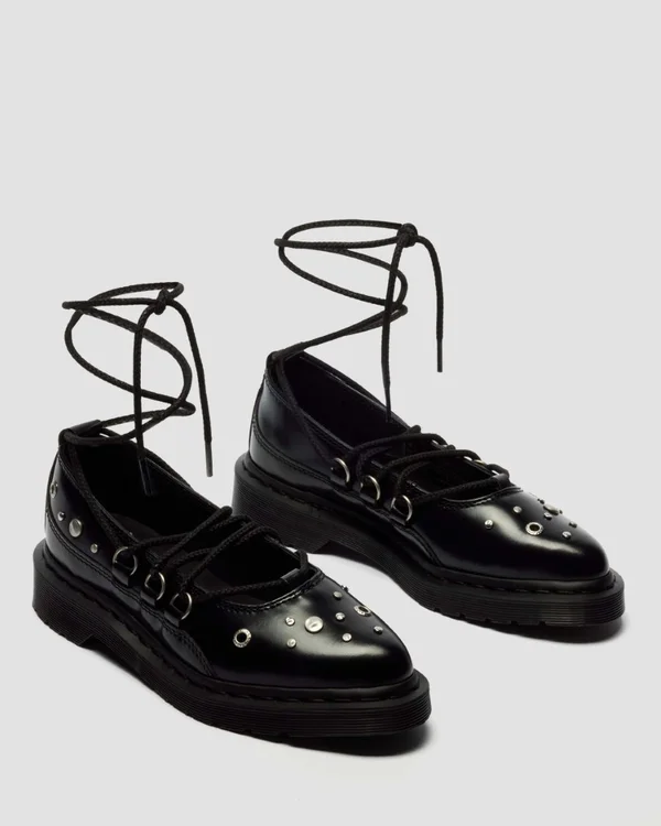 Elphie II Hardware Lace Up Ballet Flat