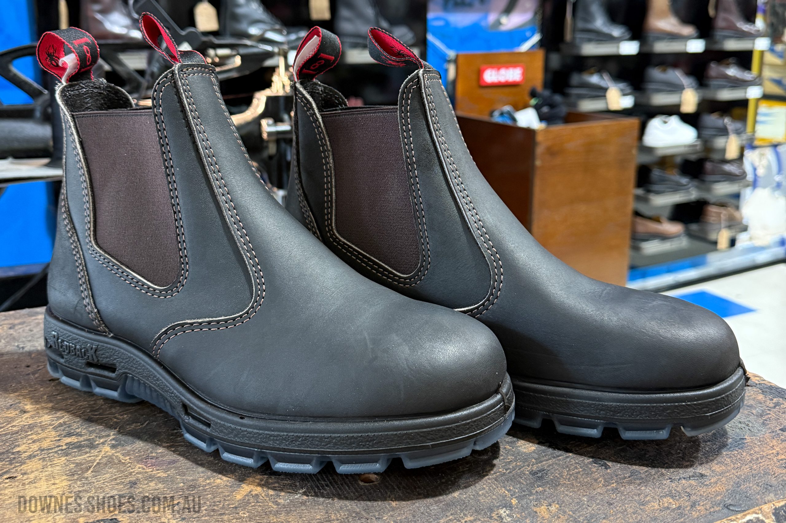 Redback Bobcat Safety Toe Boot Claret Oil Kip