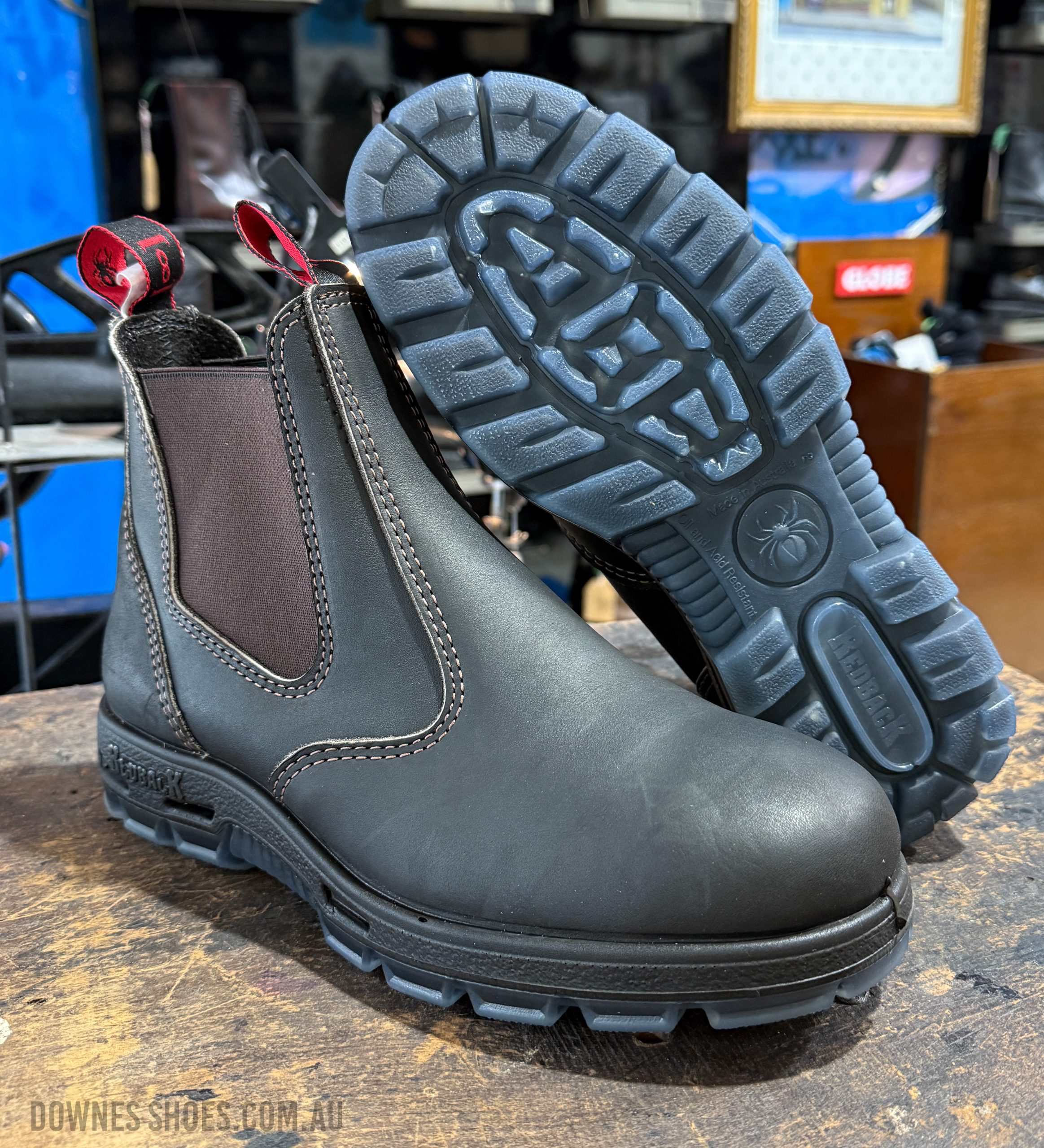 Redback Bobcat Safety Toe Boot Claret Oil Kip