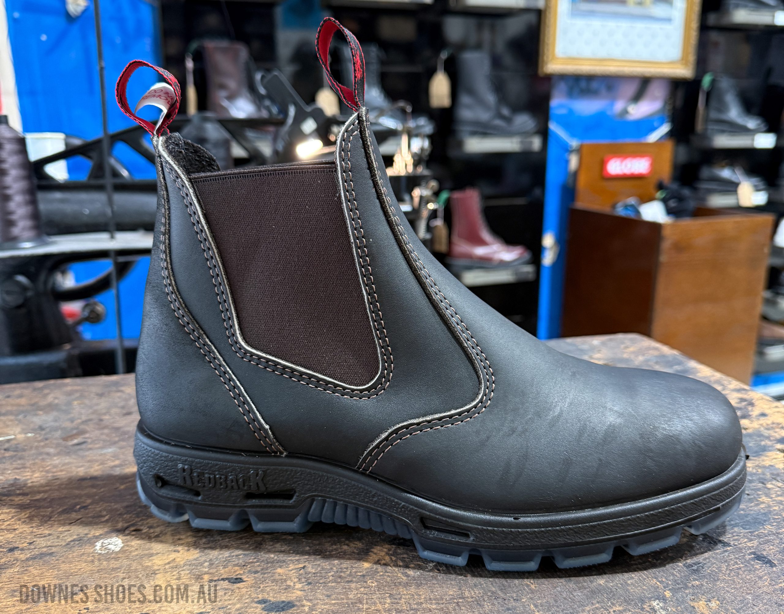 Redback Bobcat Safety Toe Boot Claret Oil Kip