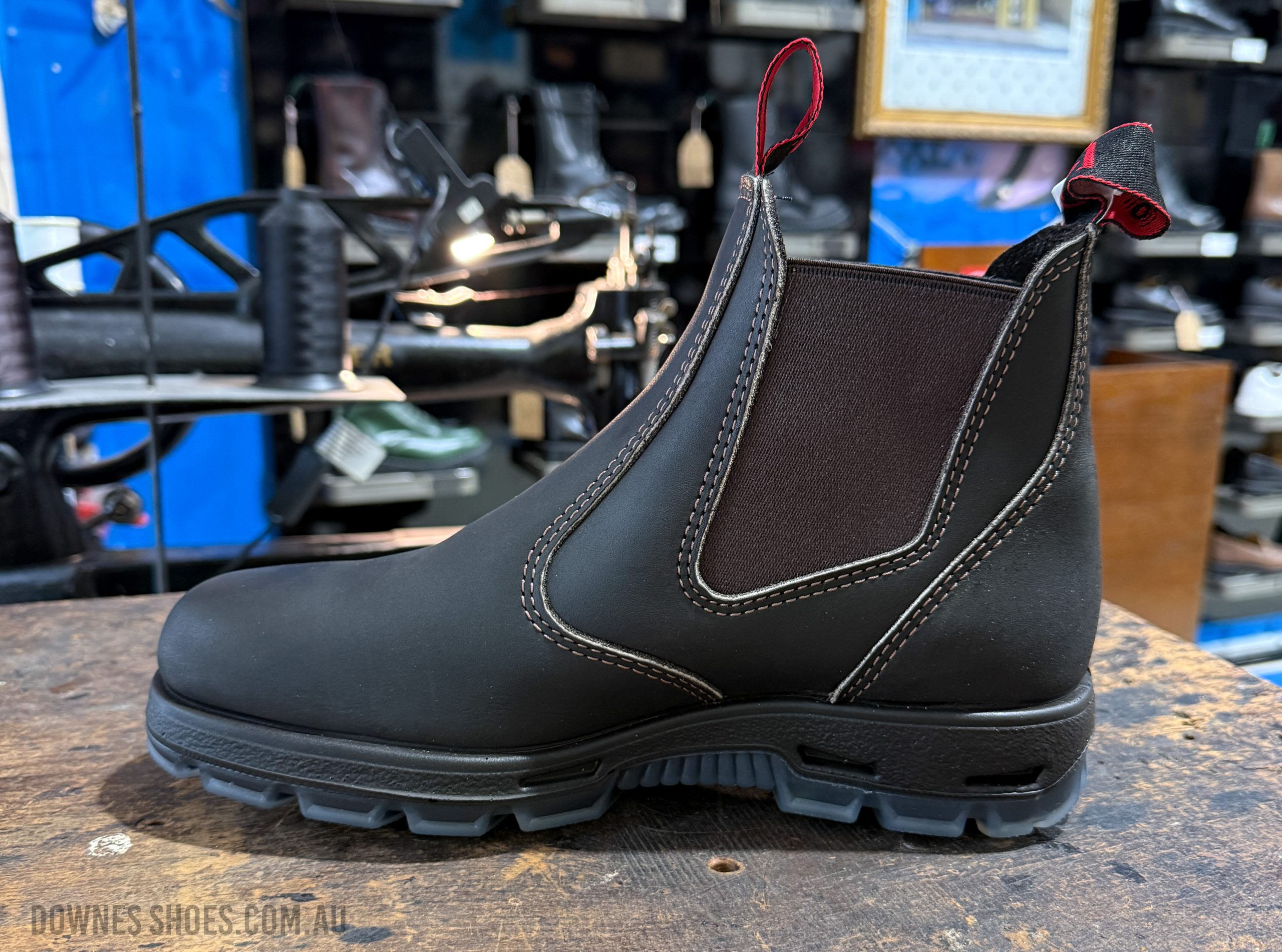 Redback Bobcat Safety Toe Boot Claret Oil Kip