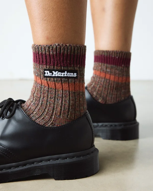 Dr Martens Short Marl Sienna Brown Socks