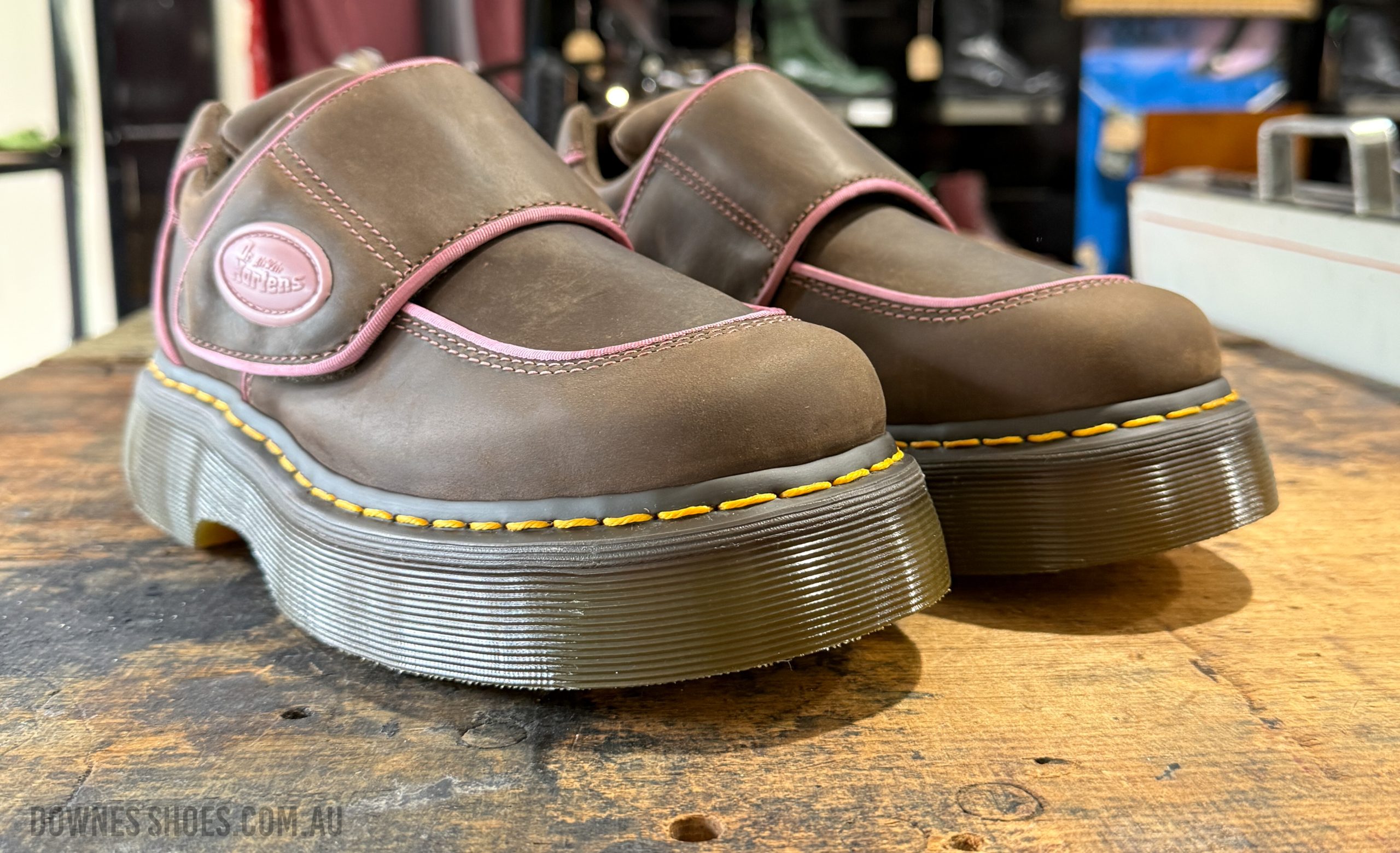 Buzz Strap Shoe Brown Wyoming