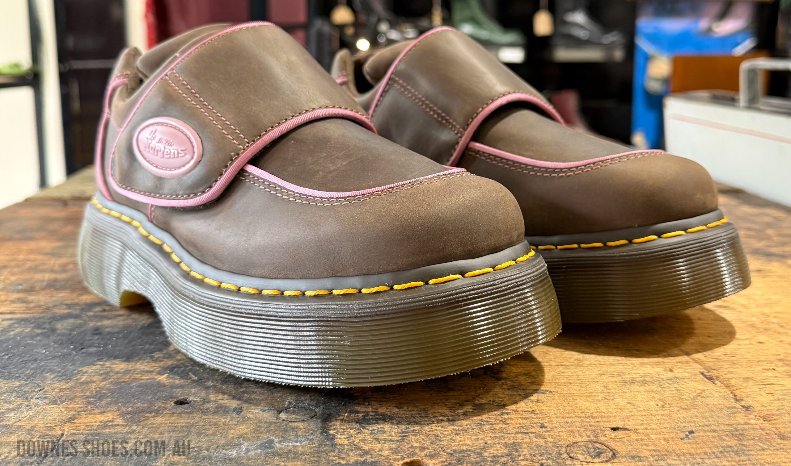 Buzz Strap Shoe Brown Wyoming