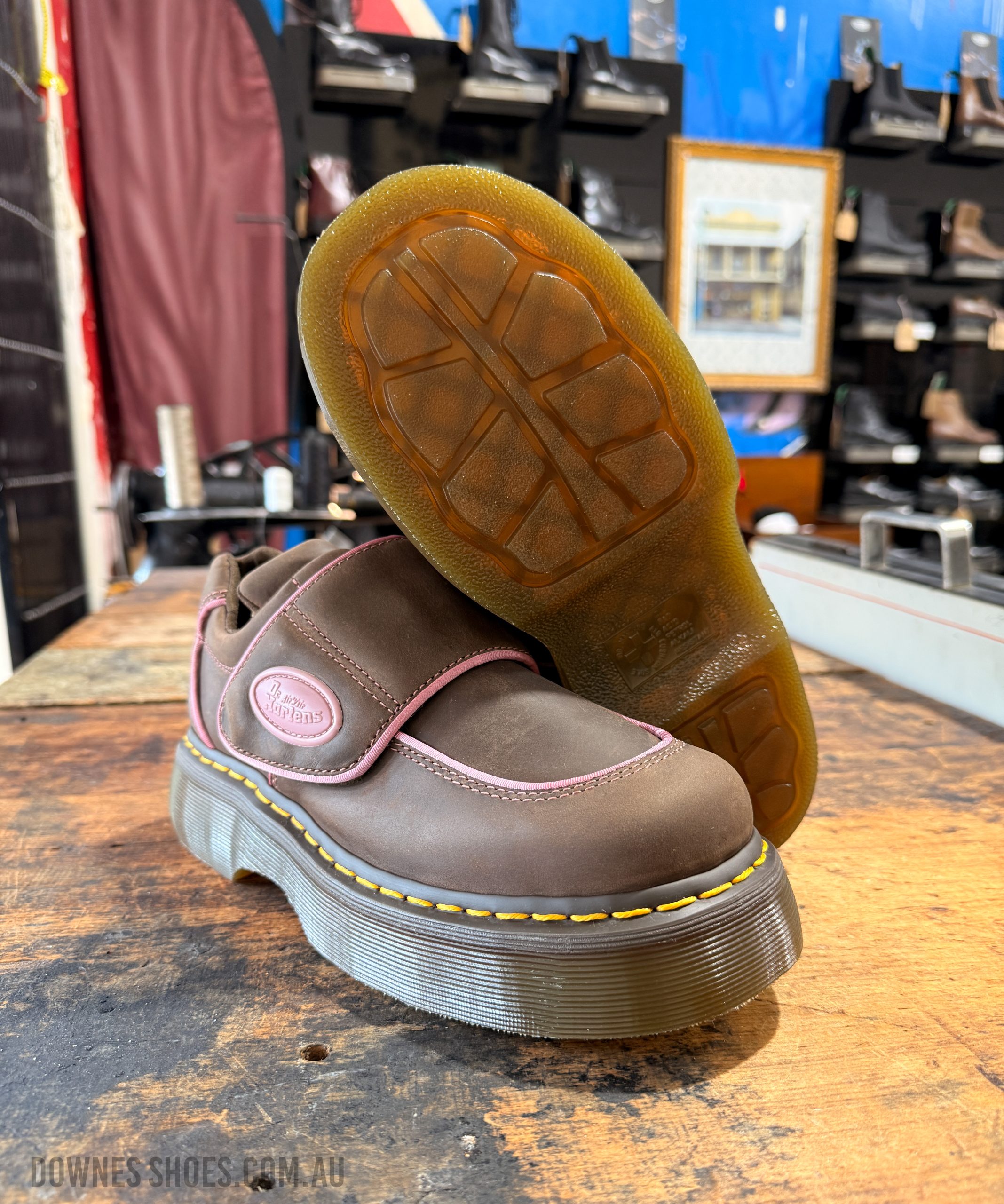 Buzz Strap Shoe Brown Wyoming